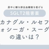 カナグル・ルセフィ フォシーガ・スーグラ の違いは？