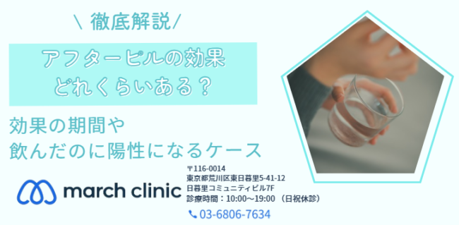 アフターピル 効果 いつから