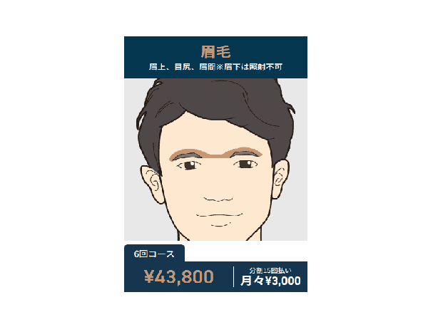 ゴリラクリニック 眉毛